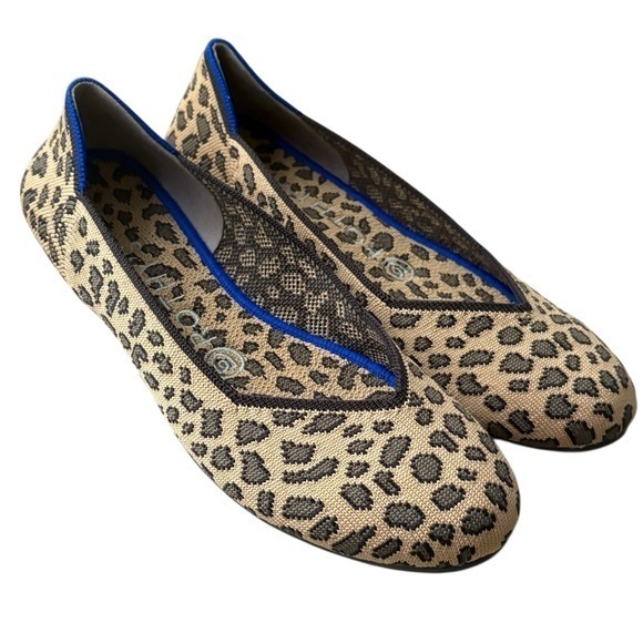 Rothy's Shoes - Rothy's Chocolate Spot Textile The Flat Slip On Comfort Shoes Women’s US 7.